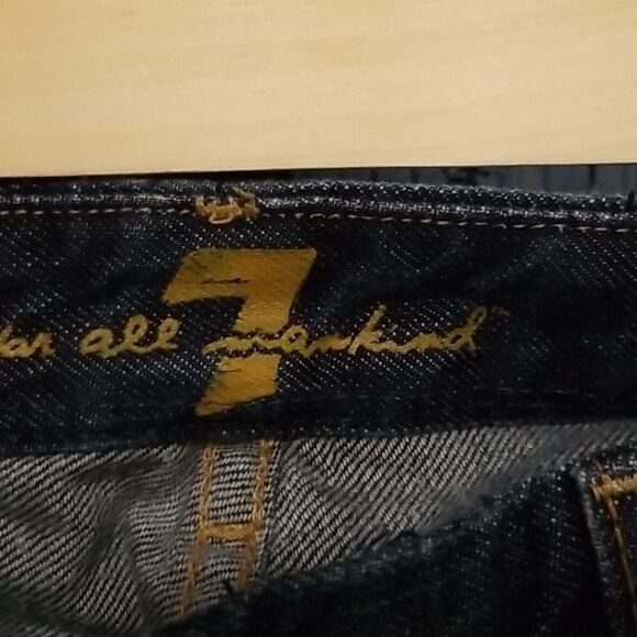 7 for all mankind distressed bootcut jeans sz 27 - Picture 5 of 13